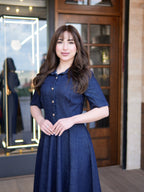 Short Sleeve Denim Dress