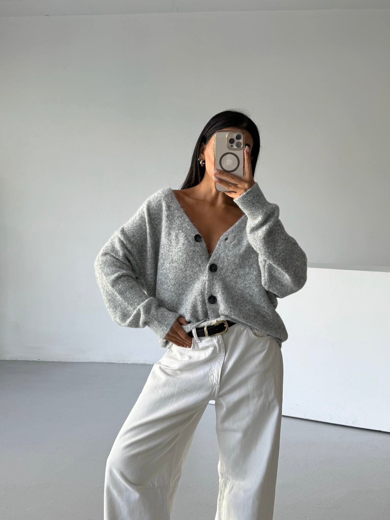 Gray Cardigan