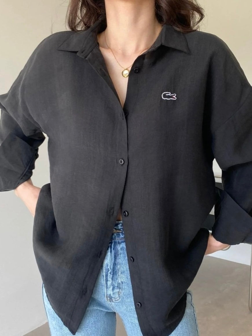 Lacoste Black Classic Shirt
