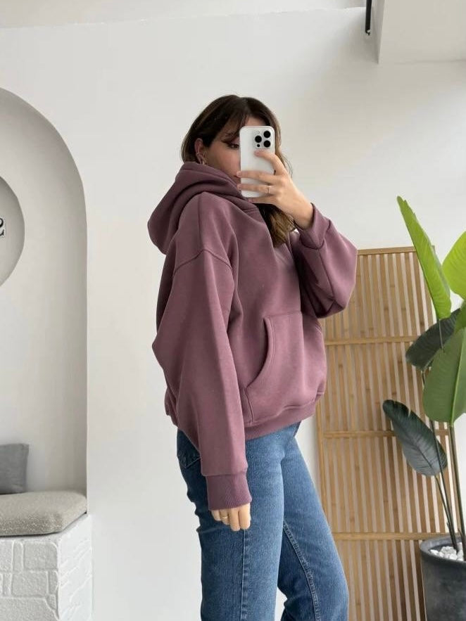 Dark Mauve Hoodie