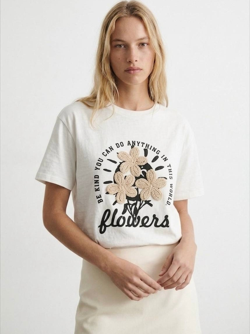 Floral Breeze Graphic T-Shirt