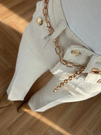 High Waist Straight Leg Jeans