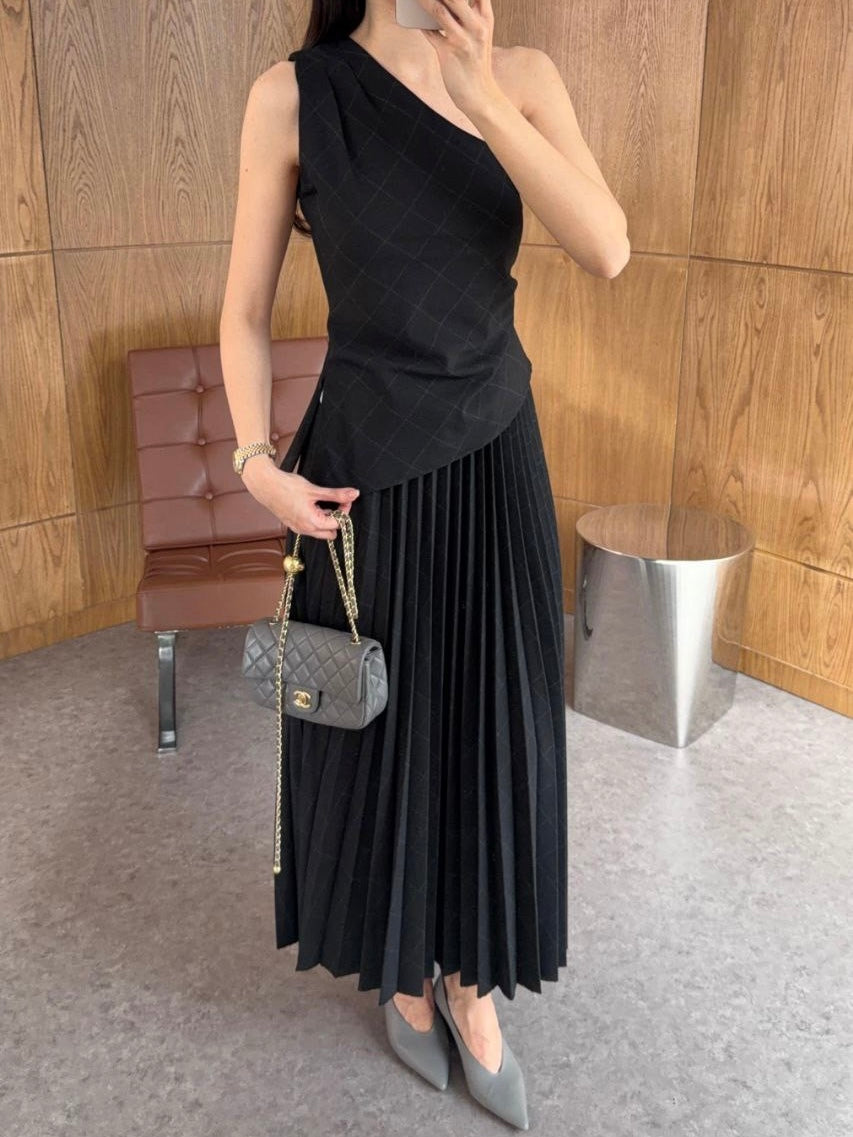 Chic Black Two-Piece Set