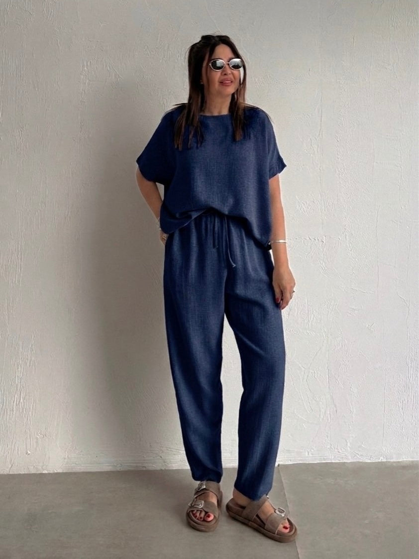 Navy Relaxed Co-Ord Set