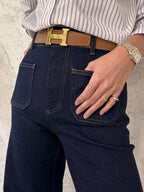 High Waist Straight Jeans