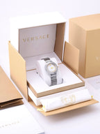 Versace Silver White Watch