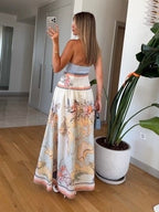 Seashell Bloom Maxi Skirt