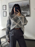Geometric Knit Sweater