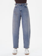 High-Waist Straight Leg Jeans
