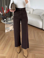High Waist Straight Jeans