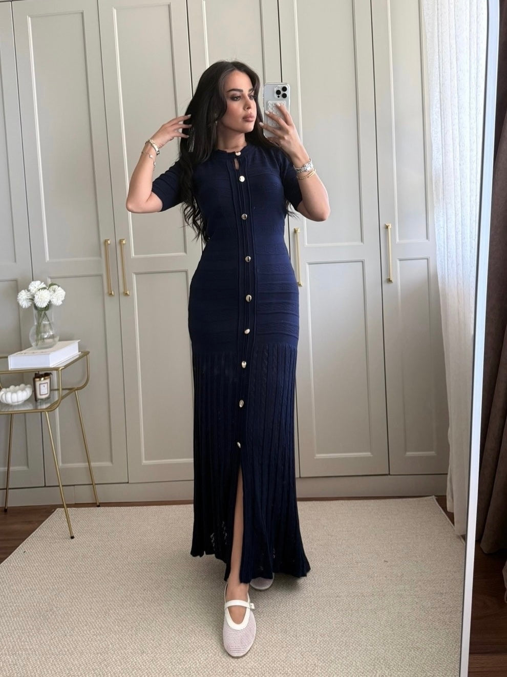 Sandro Navy Blue Dress