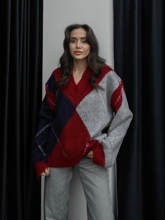 Checkered Sweater