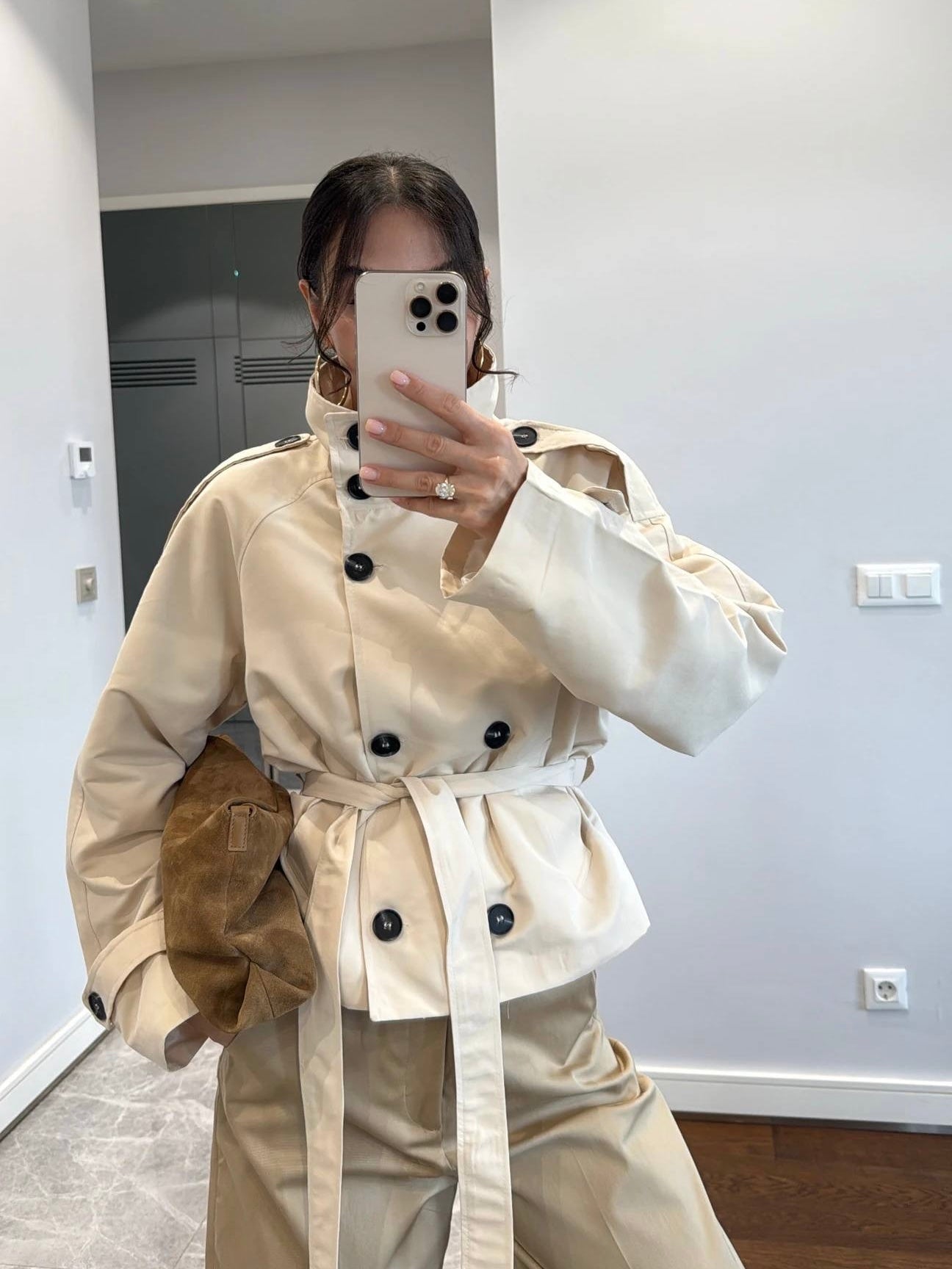 Beige Trench Coat
