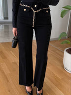 High Waist Straight Leg Jeans