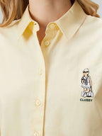 CLUBSY Embroidered Yellow Shirt