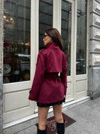 Burgundy Trench Coat