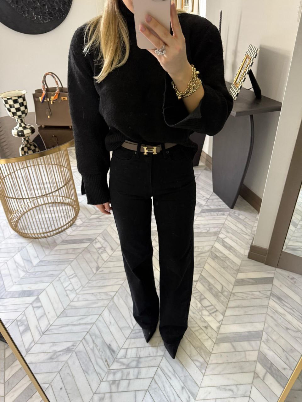 Zara Black Straight Jeans