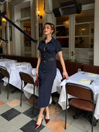 Navy Zara Dress