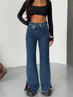 High Waist Straight Jeans