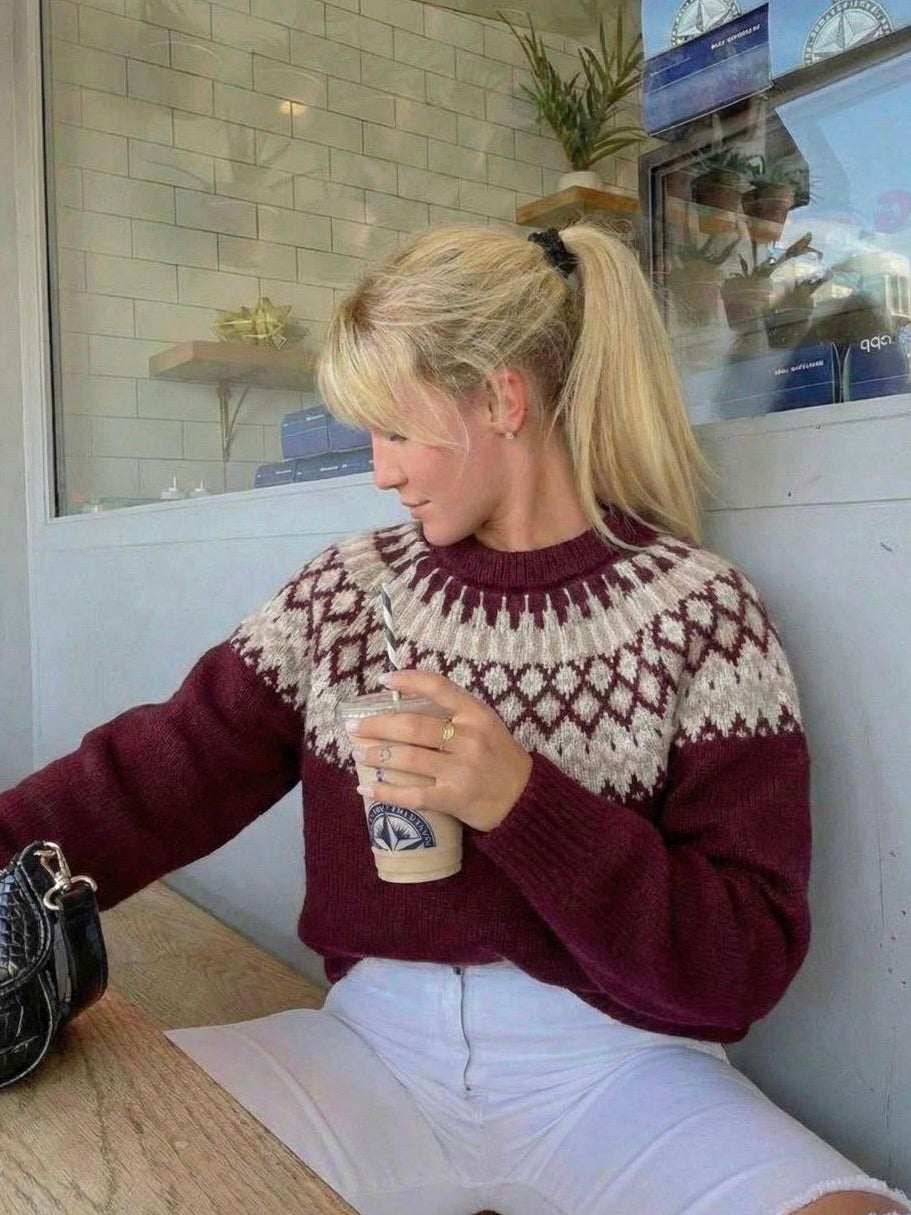 Burgundy Cozy Sweater