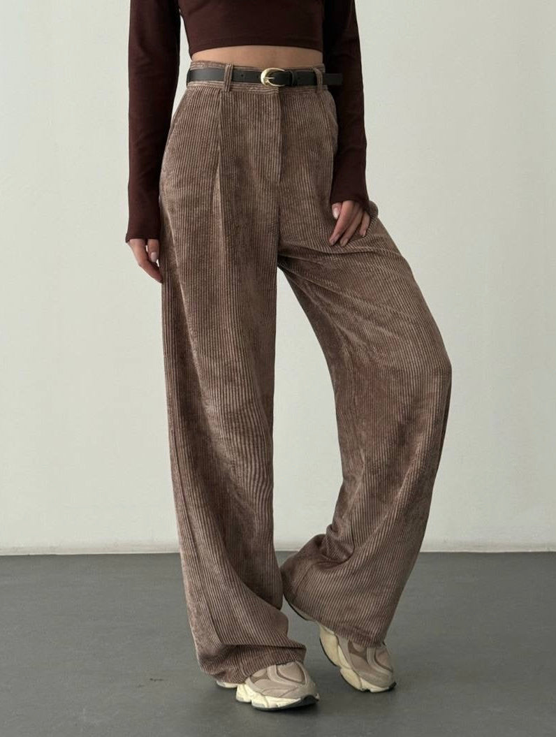 Corduroy Wide Leg Pants