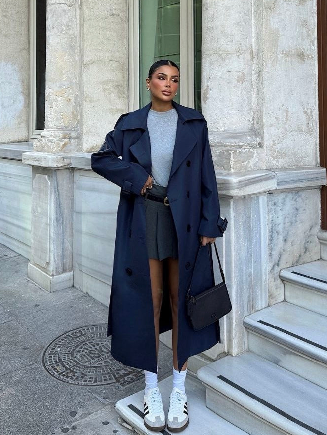 Navy Trench Coat
