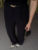 Formal Black Fabric Pants