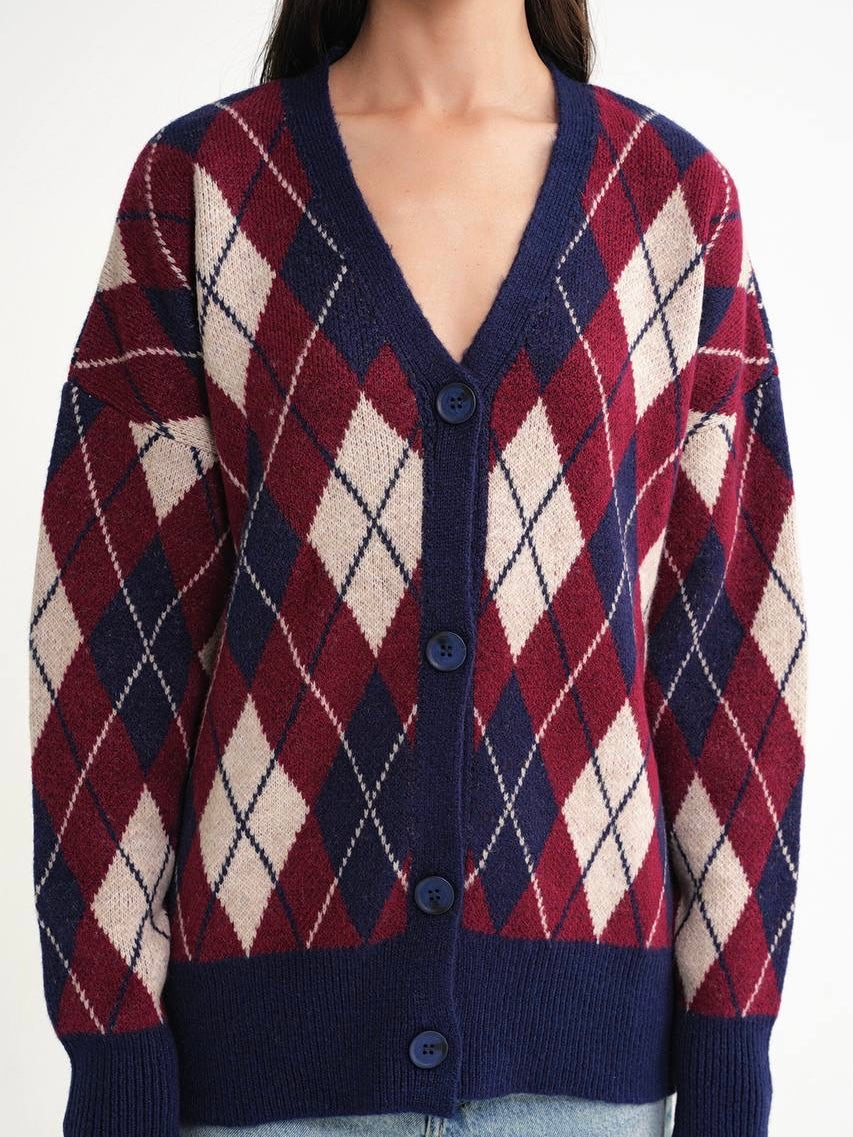 Navy cardigan
