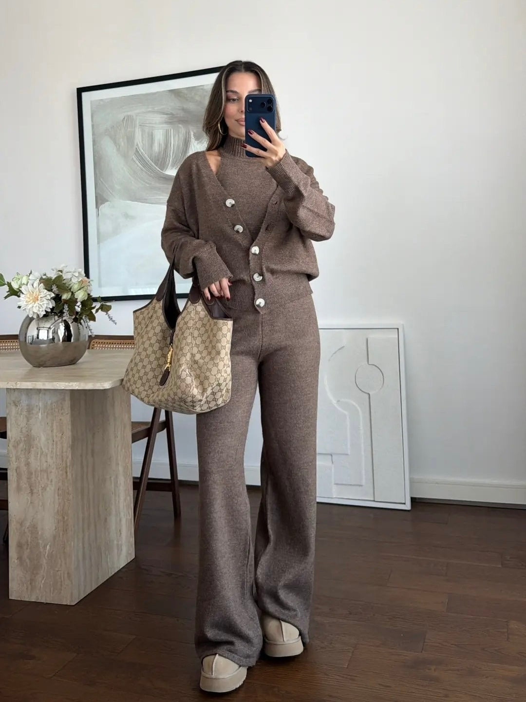 Brown 3 Piece Set