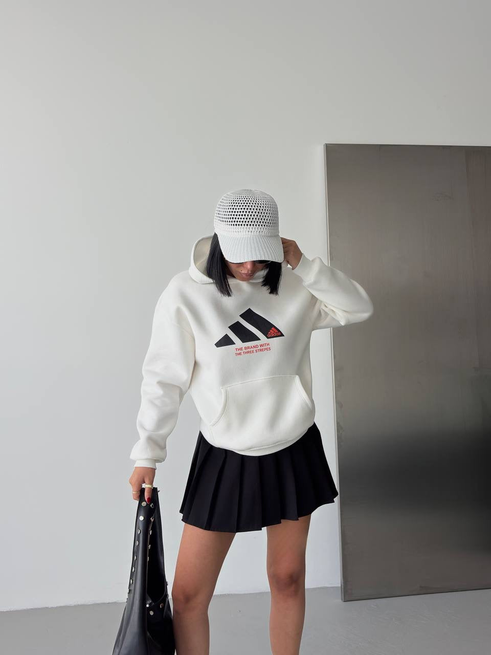 Adidas White Hoodie