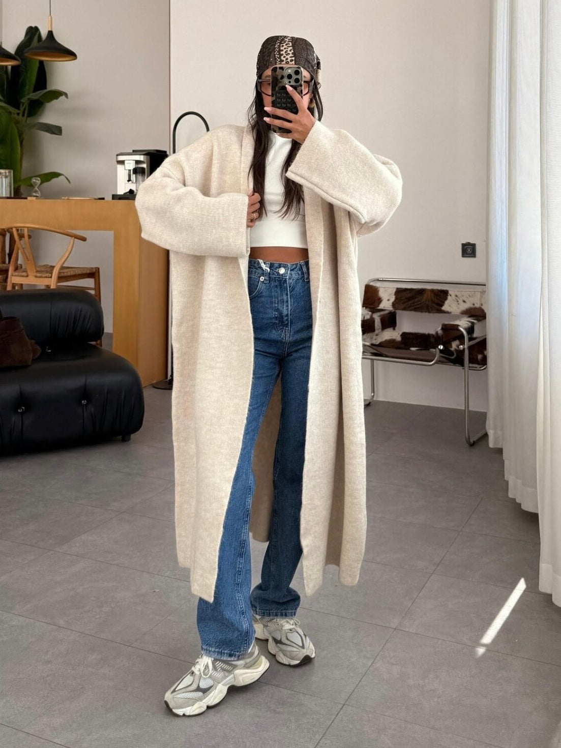 Long Cozy Knit Cardigan