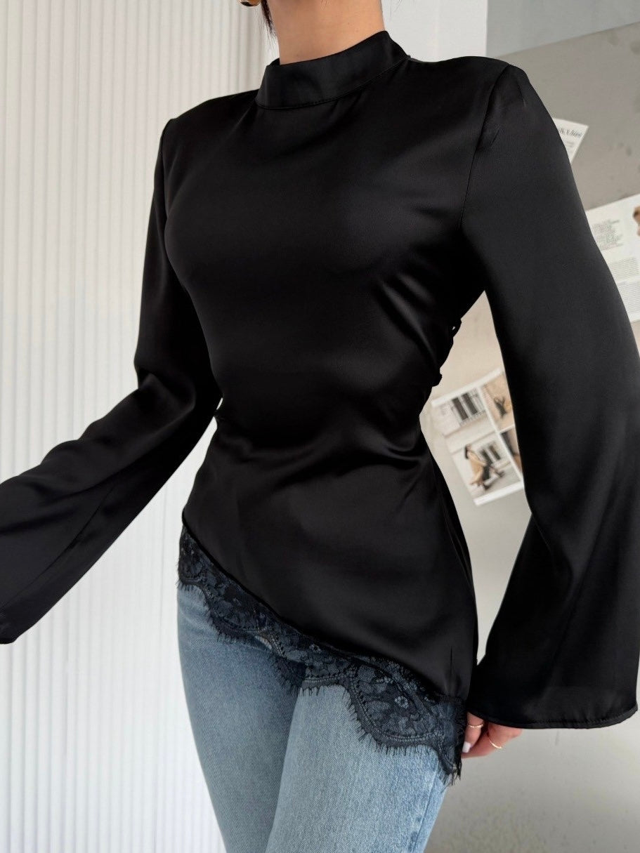 Black Lace Touch Blouse