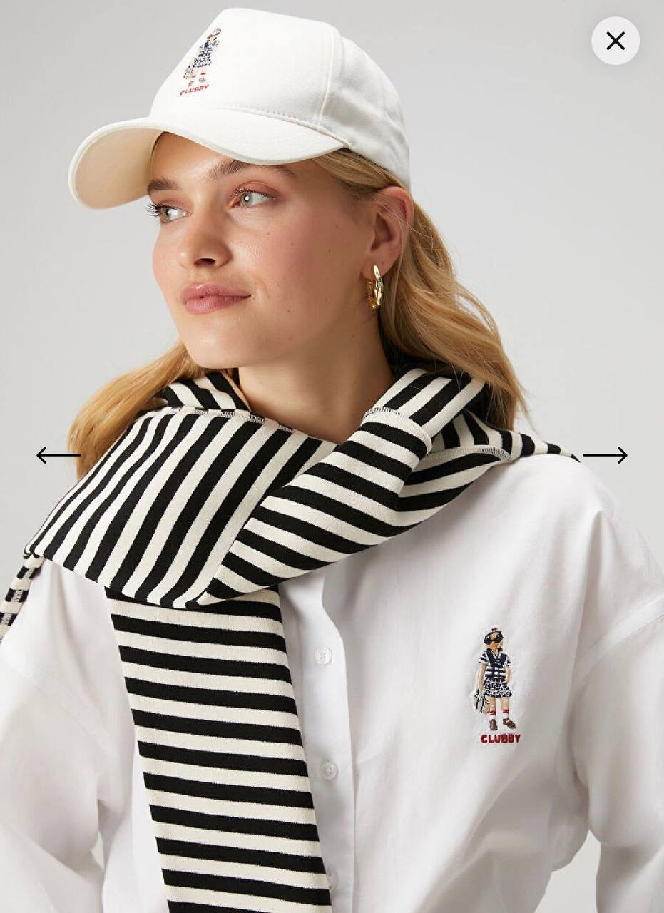 CLUBSY Embroidered White Shirt