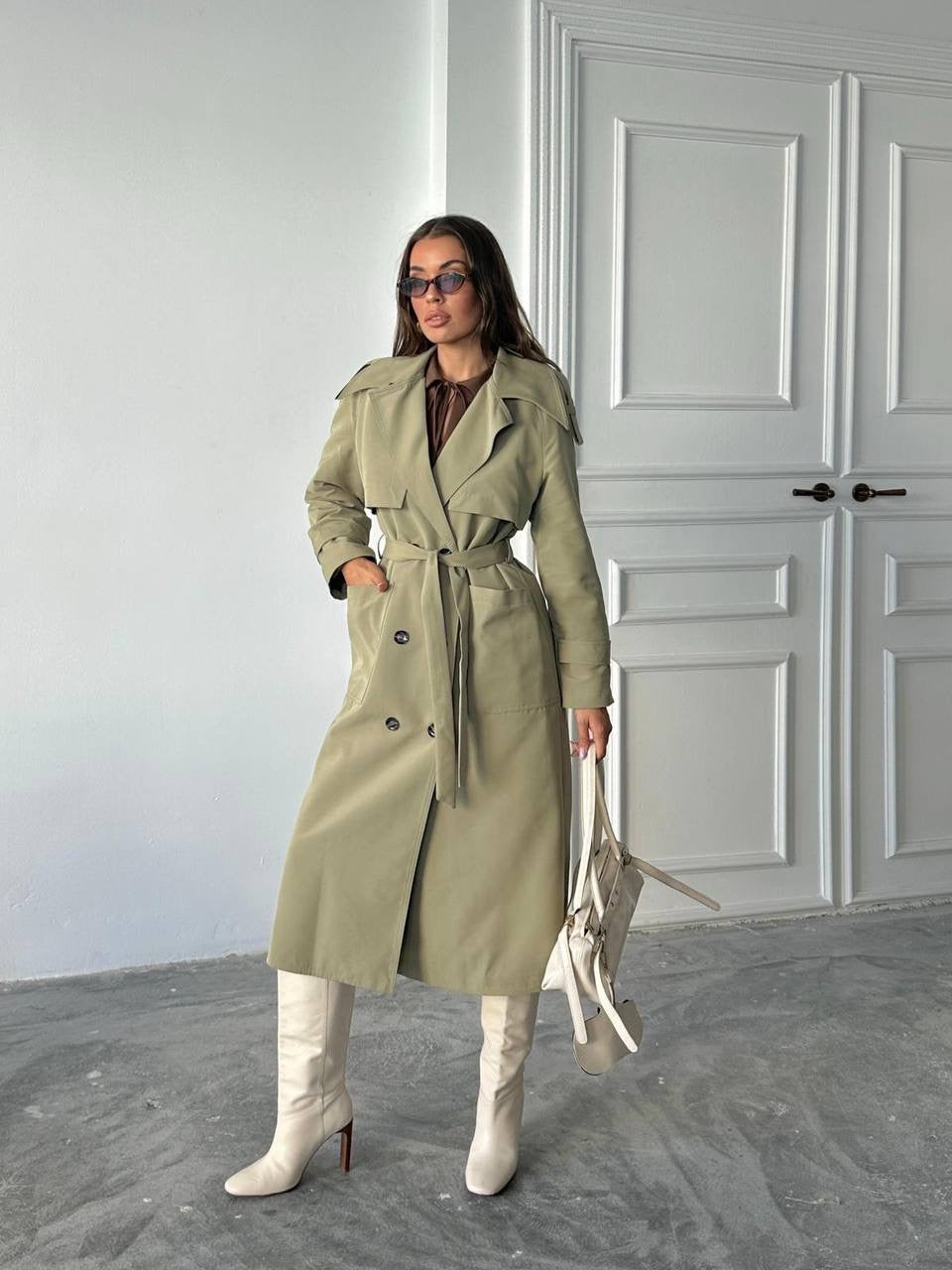 Olive Trench Coat