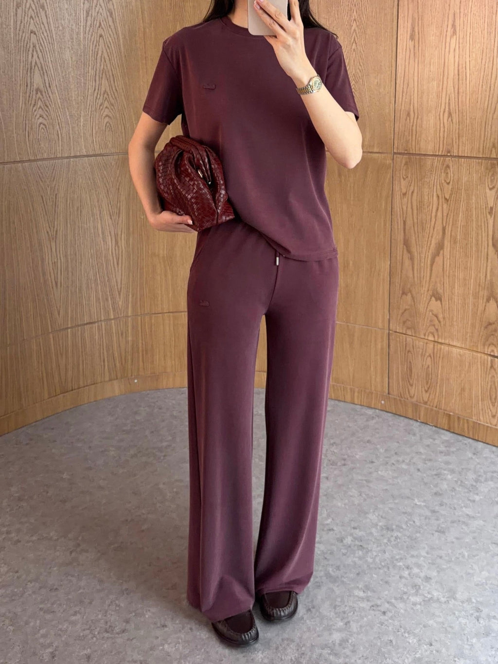 Lacoste Burgundy Set
