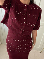 Burgundy Knit Dress