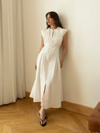White Rosalie Flare Dress
