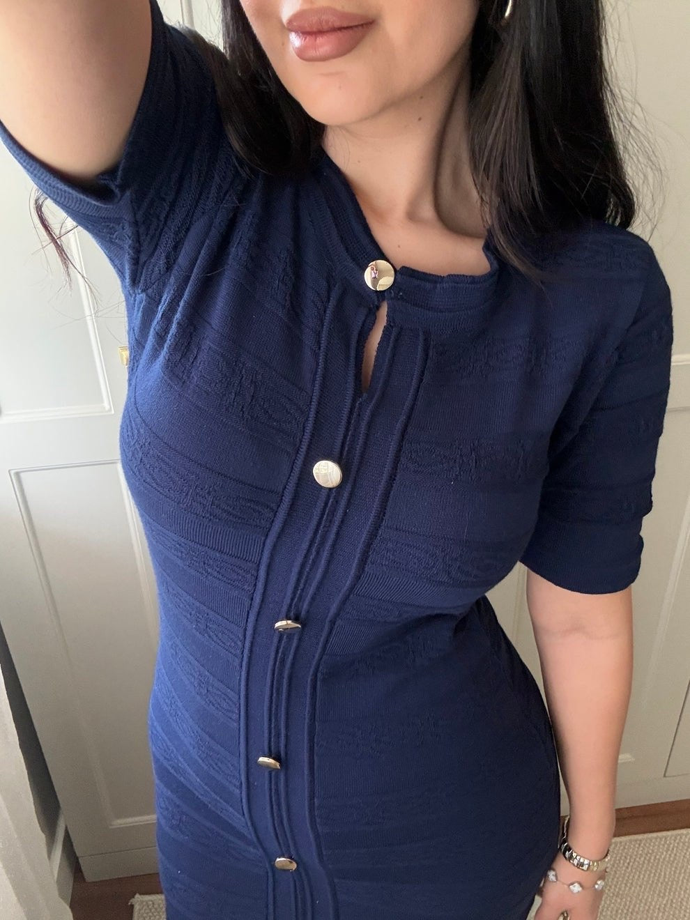 Sandro Navy Blue Dress