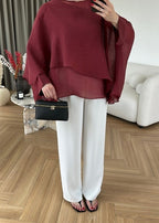 Flowy Batwing Blouse