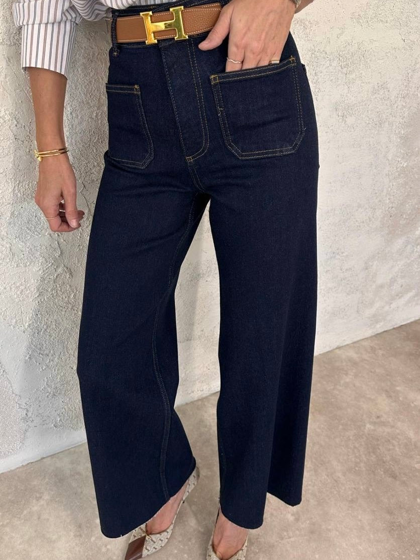 High Waist Straight Jeans