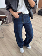 High Waist Straight Jeans