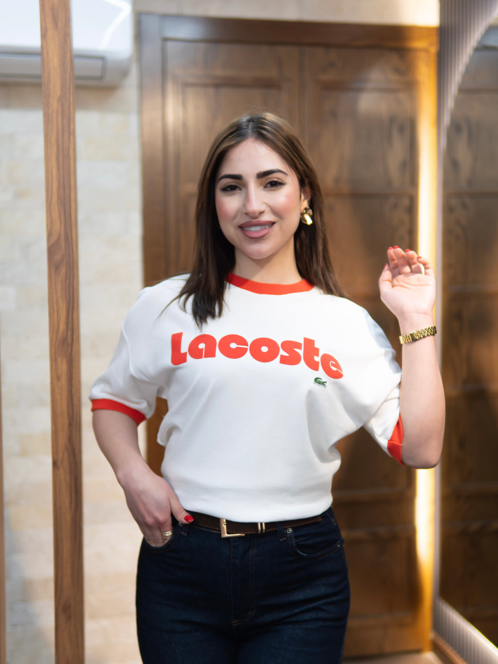 Lacoste Round Neck Top
