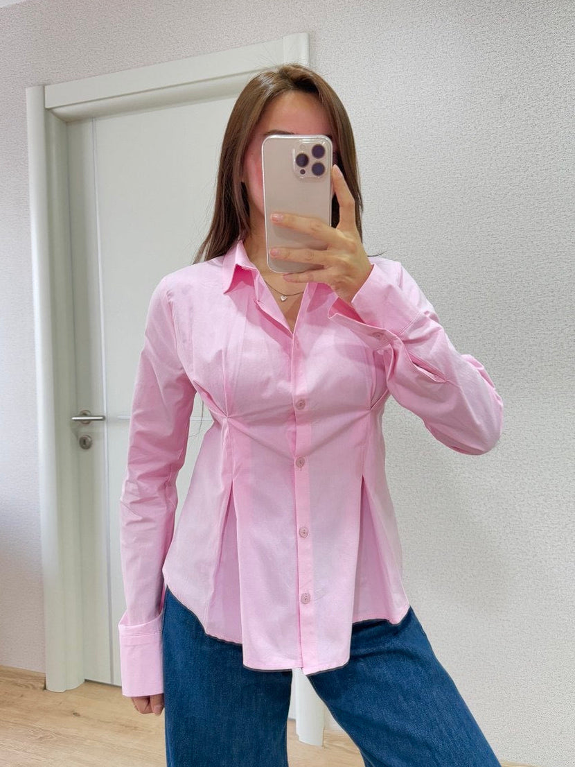 Blush Chic Fitted Shirt