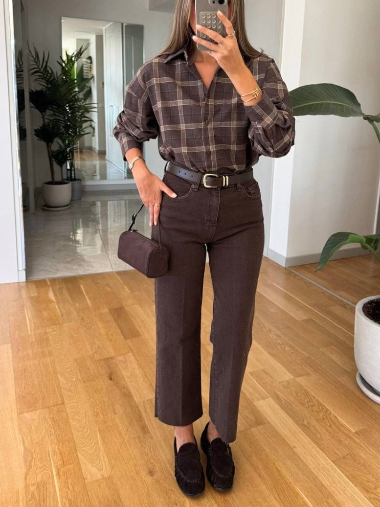 High Waist Straight Jeans