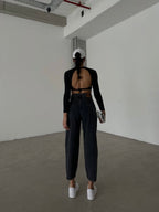 Black Mom Jeans