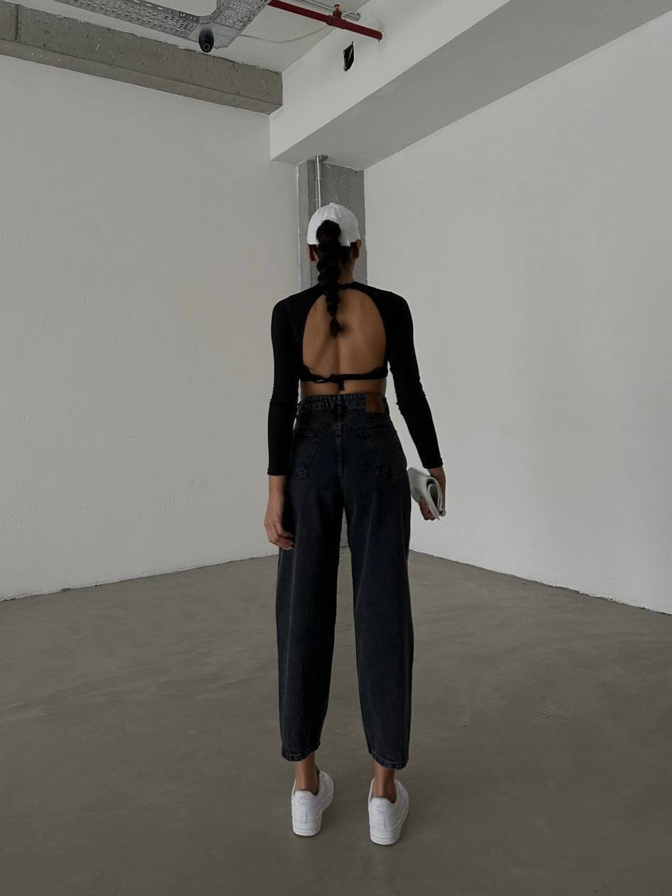 Black Mom Jeans