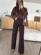 Zara Straight Brown Jeans
