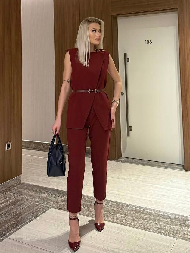 Burgundy Elegance Set
