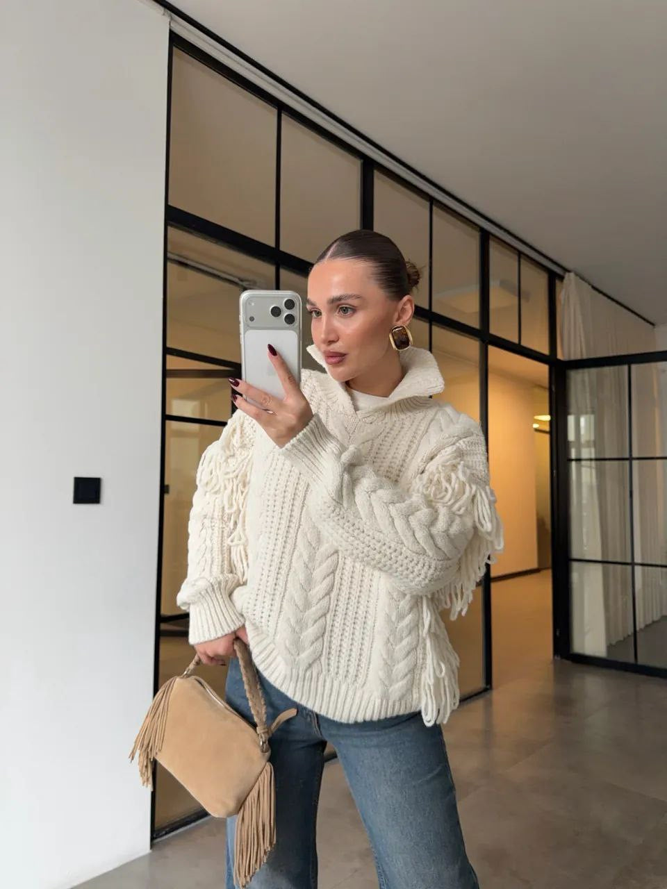 Beige Wool Sweater
