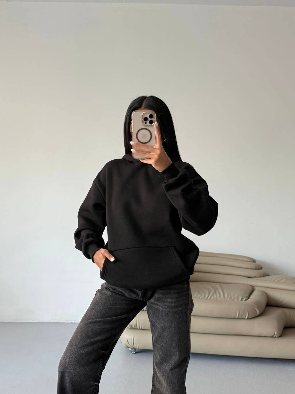 Black hoodie